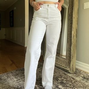 Zara White Jeans